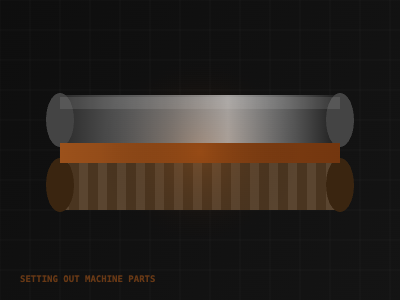 Setting out machine spare parts — blade cylinder and felt roller — Kymera Group